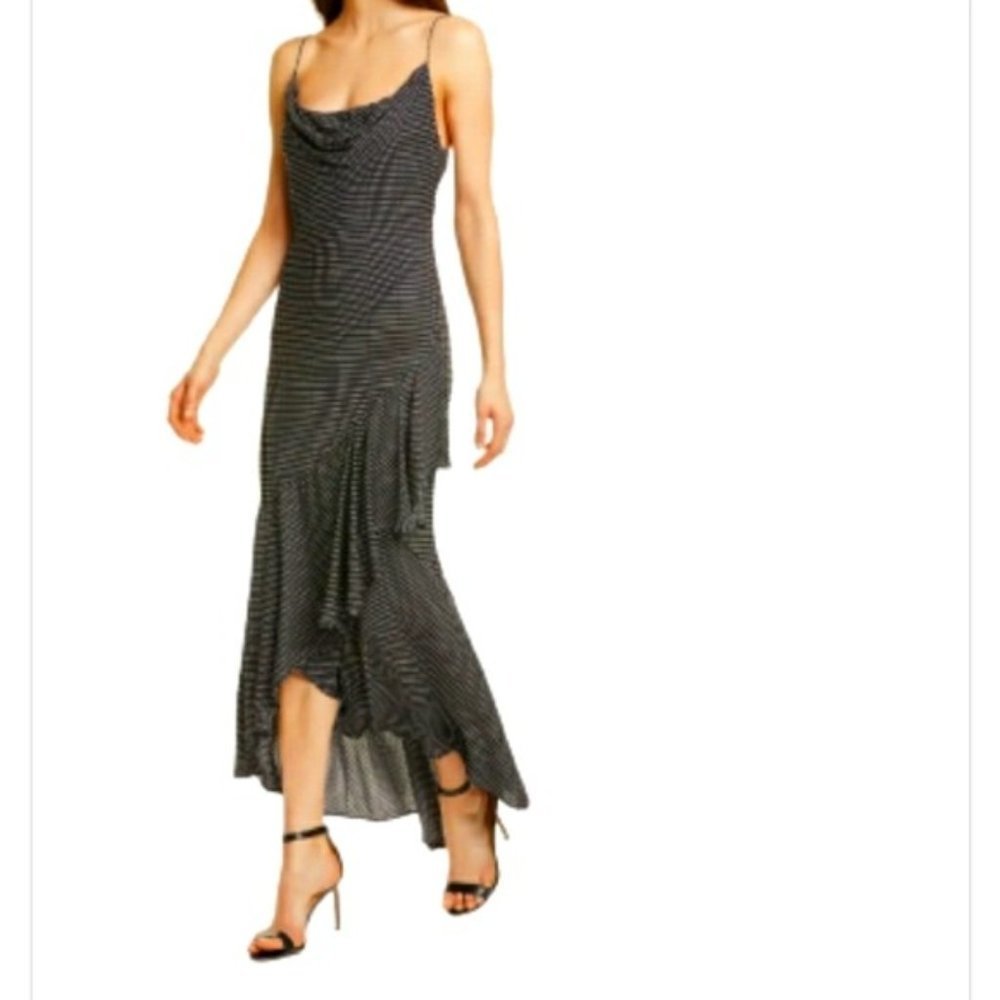 𝅺ALICE + OLIVIA GINGER ASYMMETRICAL SLIP DRESS NEW